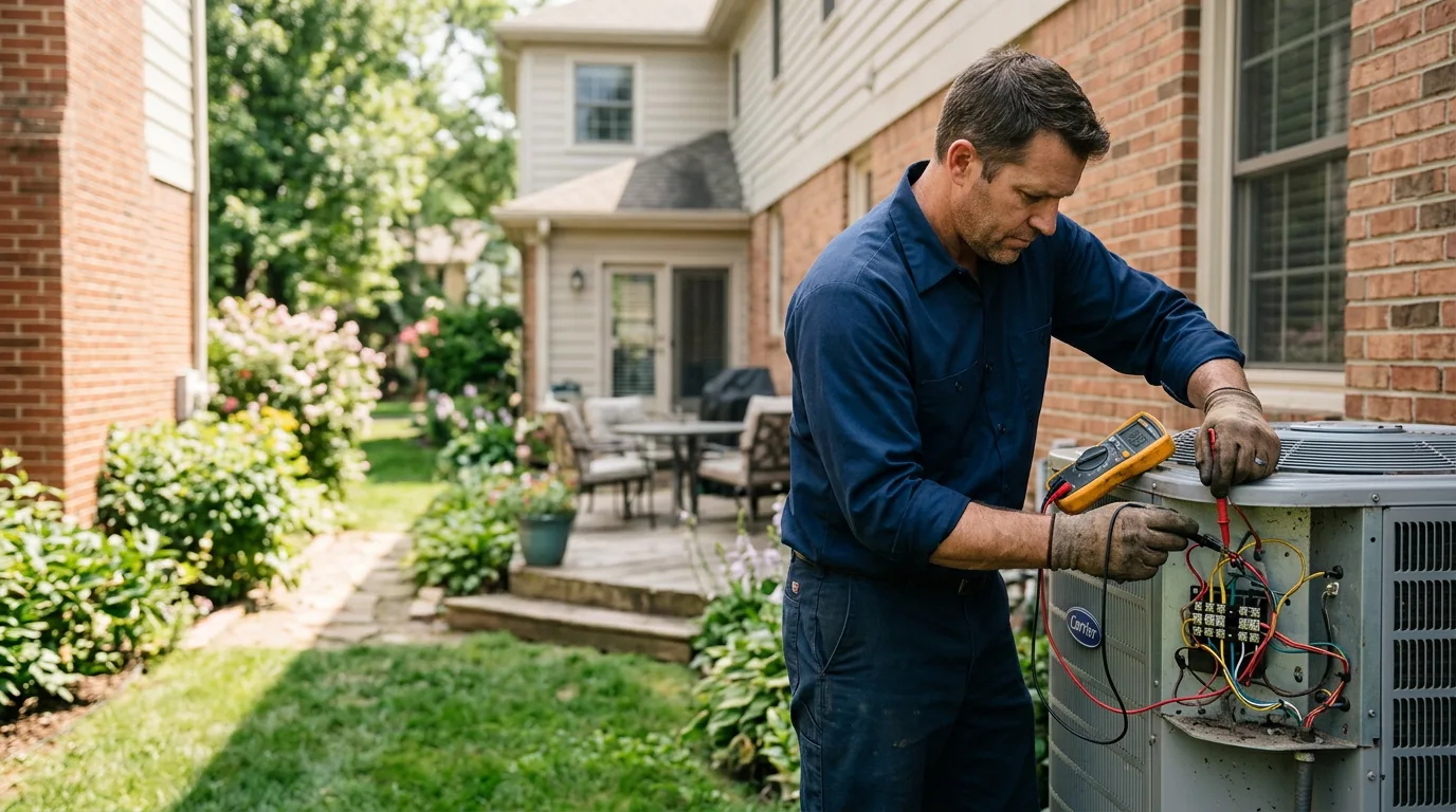 HVAC technician working near Cape May, NJ